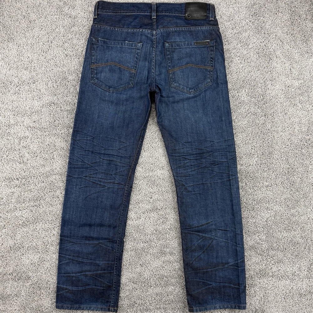 Armani Exchange Jeans Mens 32 Reg Button Fly Straight Fit Distressed Made In USA - Picture 10 of 14
